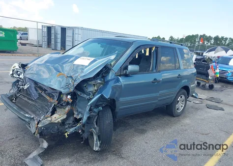 2005 Honda Pilot Ex из США, поврежденный, VIN 2HKYF18475H517076